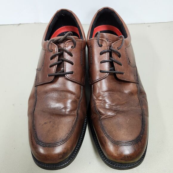 Rockport Mens Charles Road Apron Toe Oxford Shoe Size 9.5 Leather V82592 - Picture 3 of 14